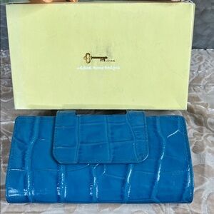 Michael Rome Wallet Croc Embossed Leather